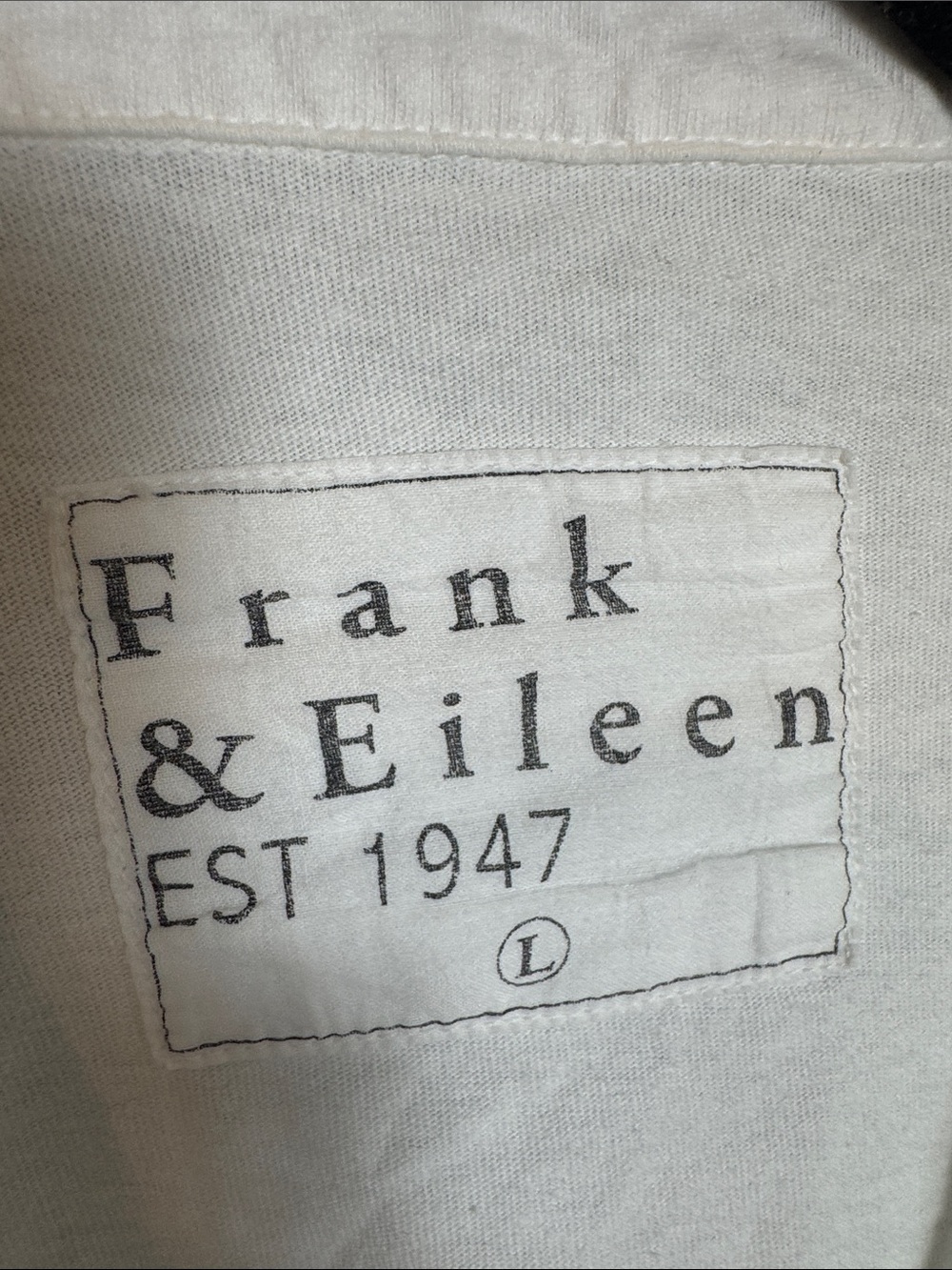 Frank & Eileen PATRICK Popover Henley in white L - Picture 4 of 5